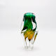 Vase Josef Hospodka - Sommerso - Amber & Emerald Green - Circa 1960