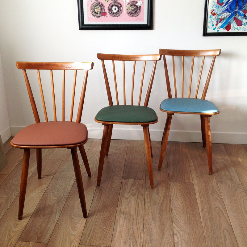 Chair with wood-khaki bars