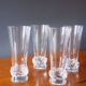 4 Champagne flutes from the 1950s in Daum crystal, Sorcy model