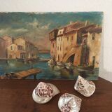 Lot 3 trocas gasteropod shells.