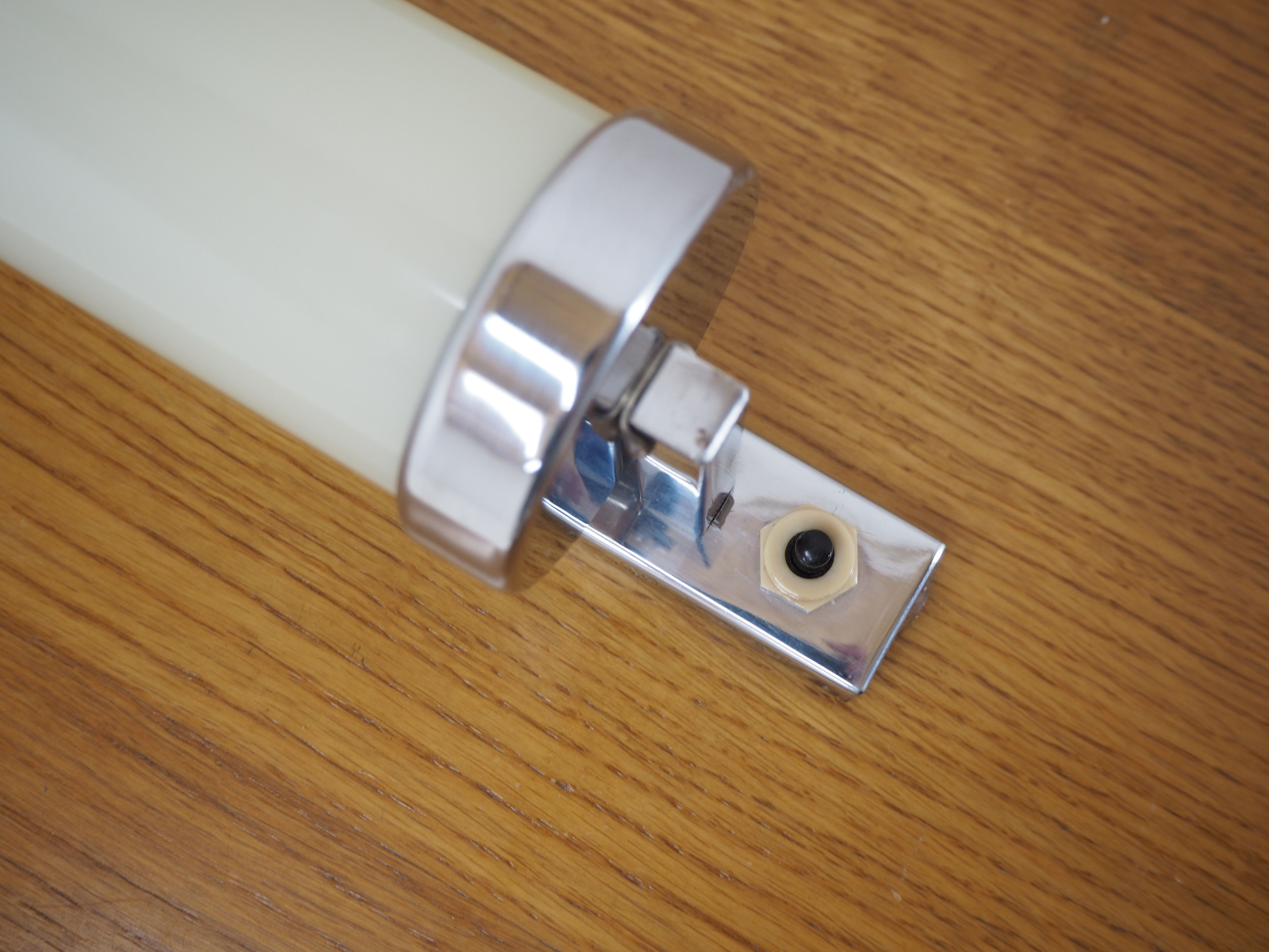 Bauhaus chrome tubular wall or table lamp, 1930s