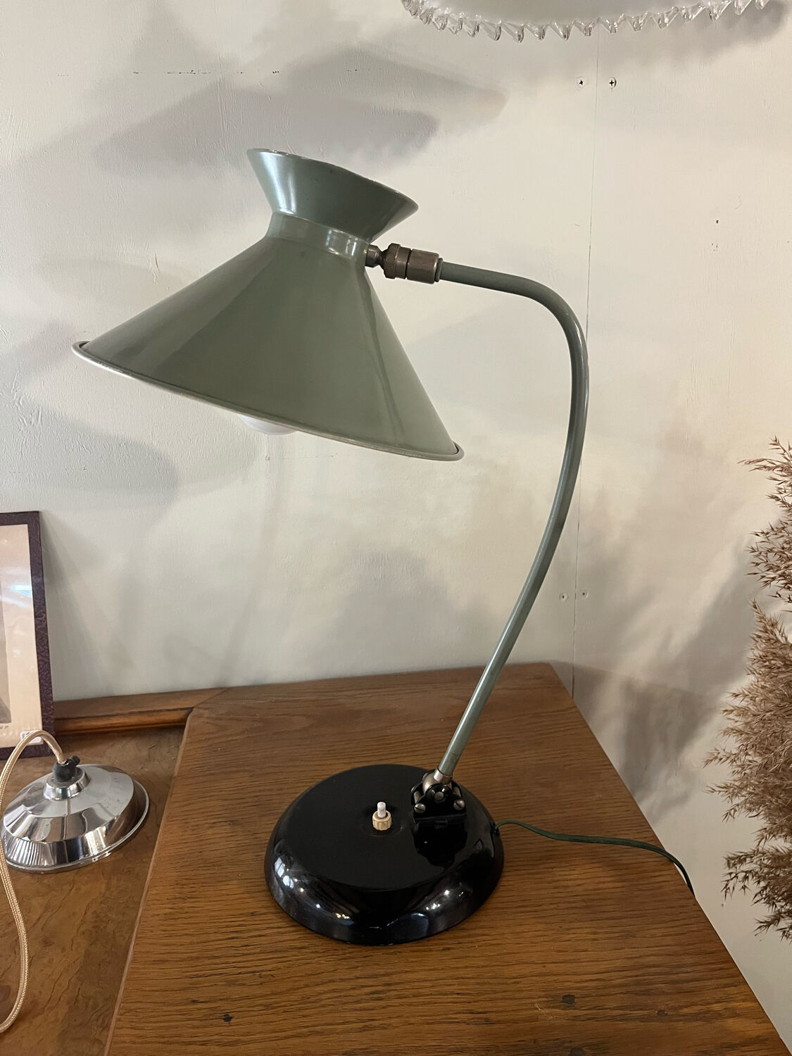 Desk lamp diabolo painted sheet metal