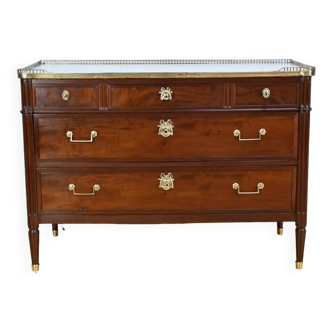 Commode en Acajou de Cuba, époque Louis XVI – 2ème Partie XVIIIe