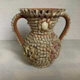 Shell vase folk art