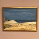 Swedish Oil on Canvas – “Seascape” by T.J. – Signed – Vintage & Framed