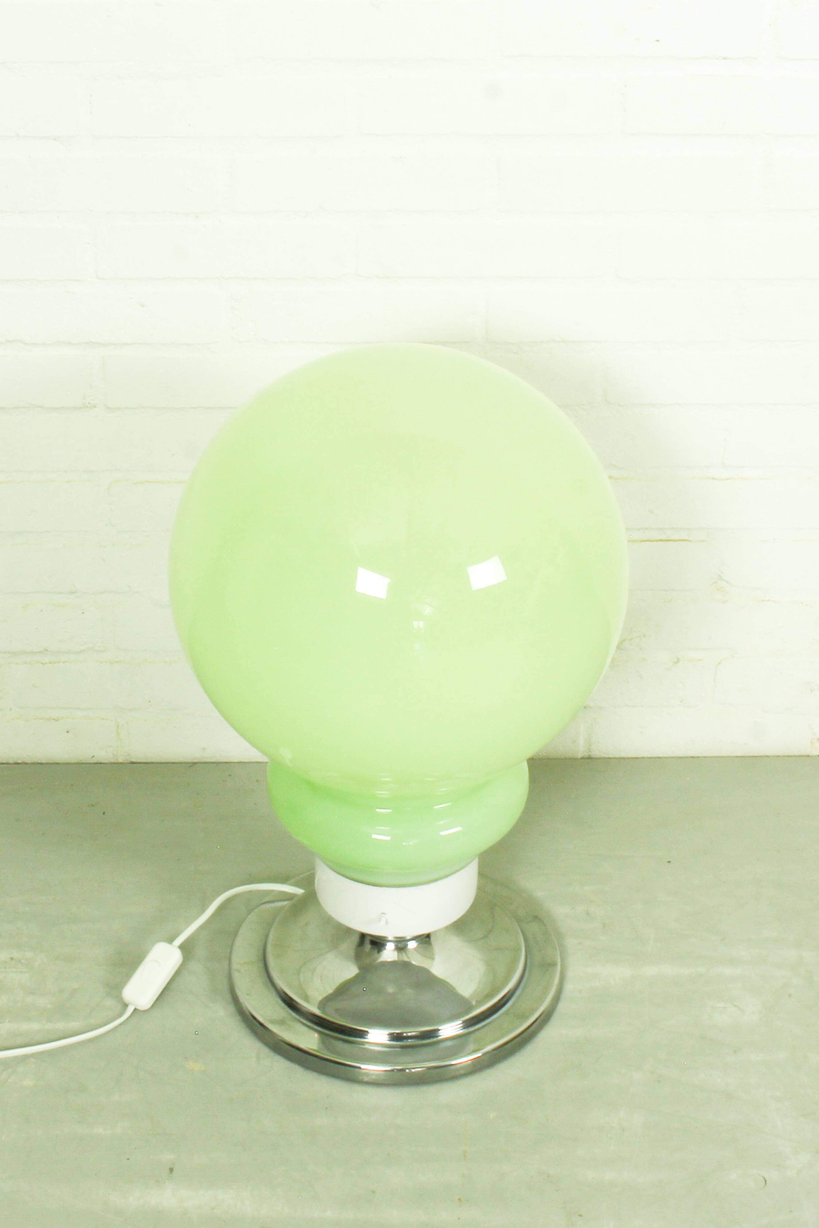 Large Italian Space Age Murano Style Glass Table Lamp (57 cm)