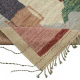 Handmade Turkish One of a Kind 203 cm x 310 cm Multicolor Wool Carpet