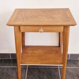 50s side table with compass legs