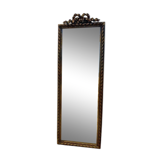 Wooden mirror with knot 40x119cm