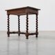 French Barley Twist Walnut Side Table with Drawer, circa 1880