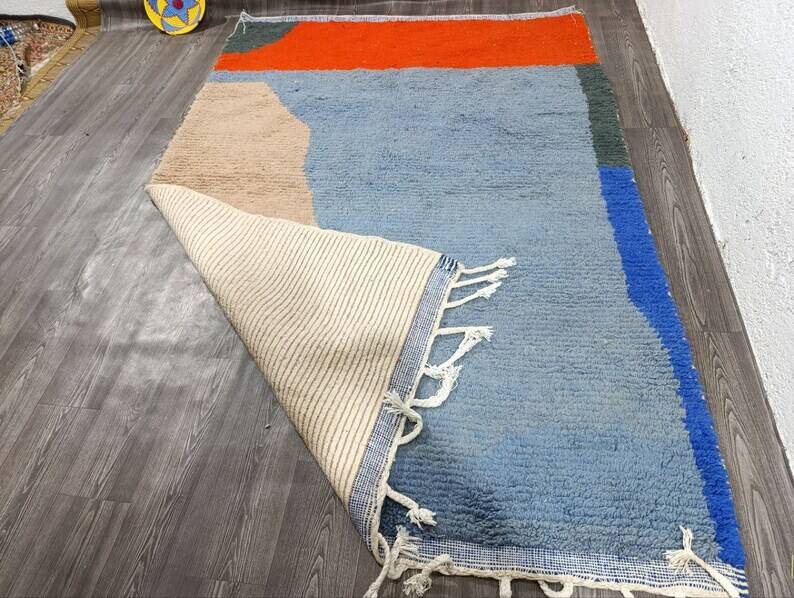 Traditional handmade Beni Ouraine rug, size 150 x 250 cm
