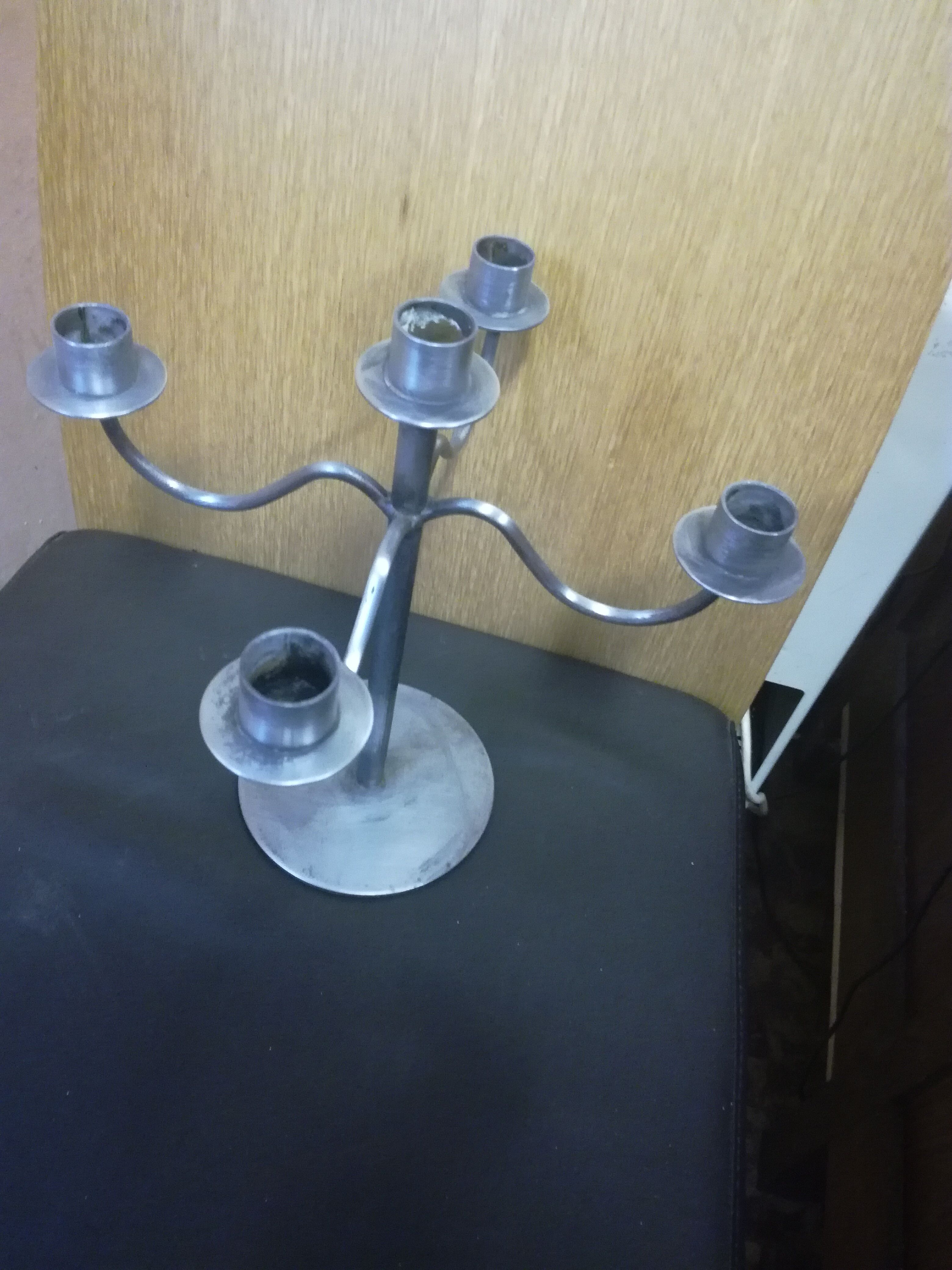 Candlestick style Scandinavian steel