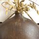 Vase mural, gourde de berger en terre cuite