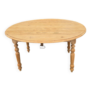 Table à abattants pliable - massif brut