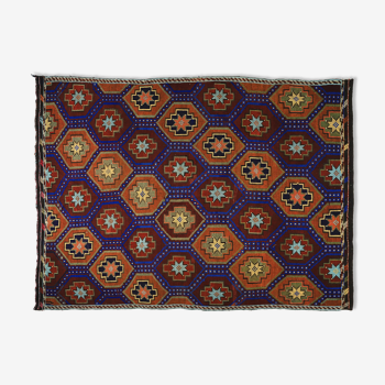 Anatolian handmade kilim rug 273 cm x 211 cm