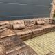 Prachtige De Sede Ds11, 7-delige set in brown patchwork