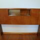Cozy walnut bramble headboard for bed 140 x 190, from 1950