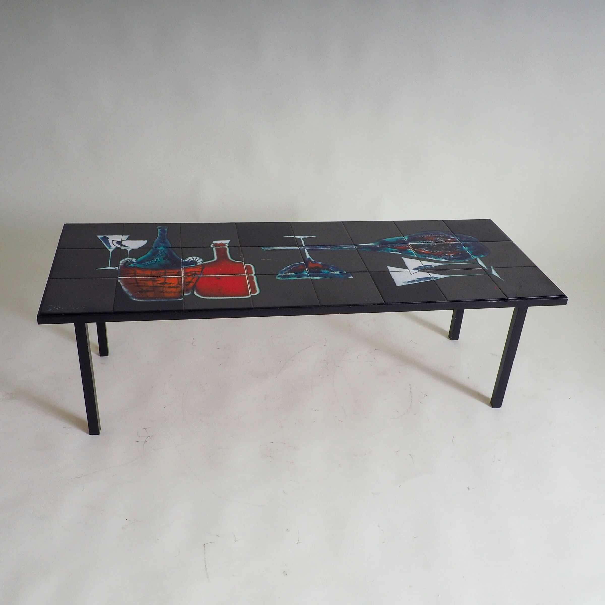 Mid-century modern  tiled coffee table by Antonio Denisco