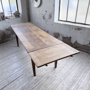 Solid oak farmhouse table with extensions (190-280cm) 1950