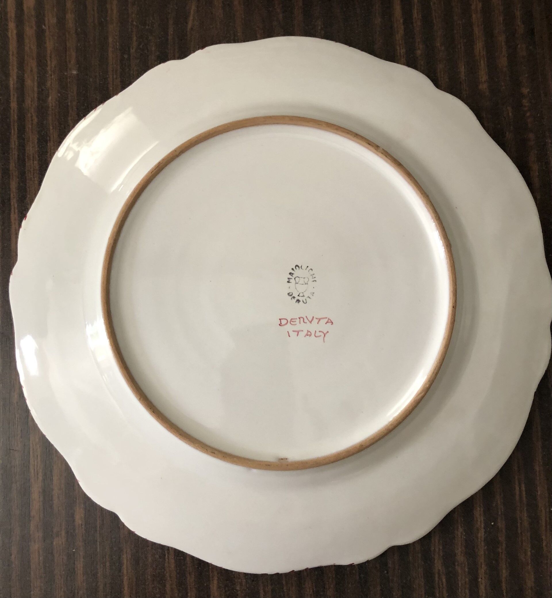 Lot de 8 assiettes "Deruta"