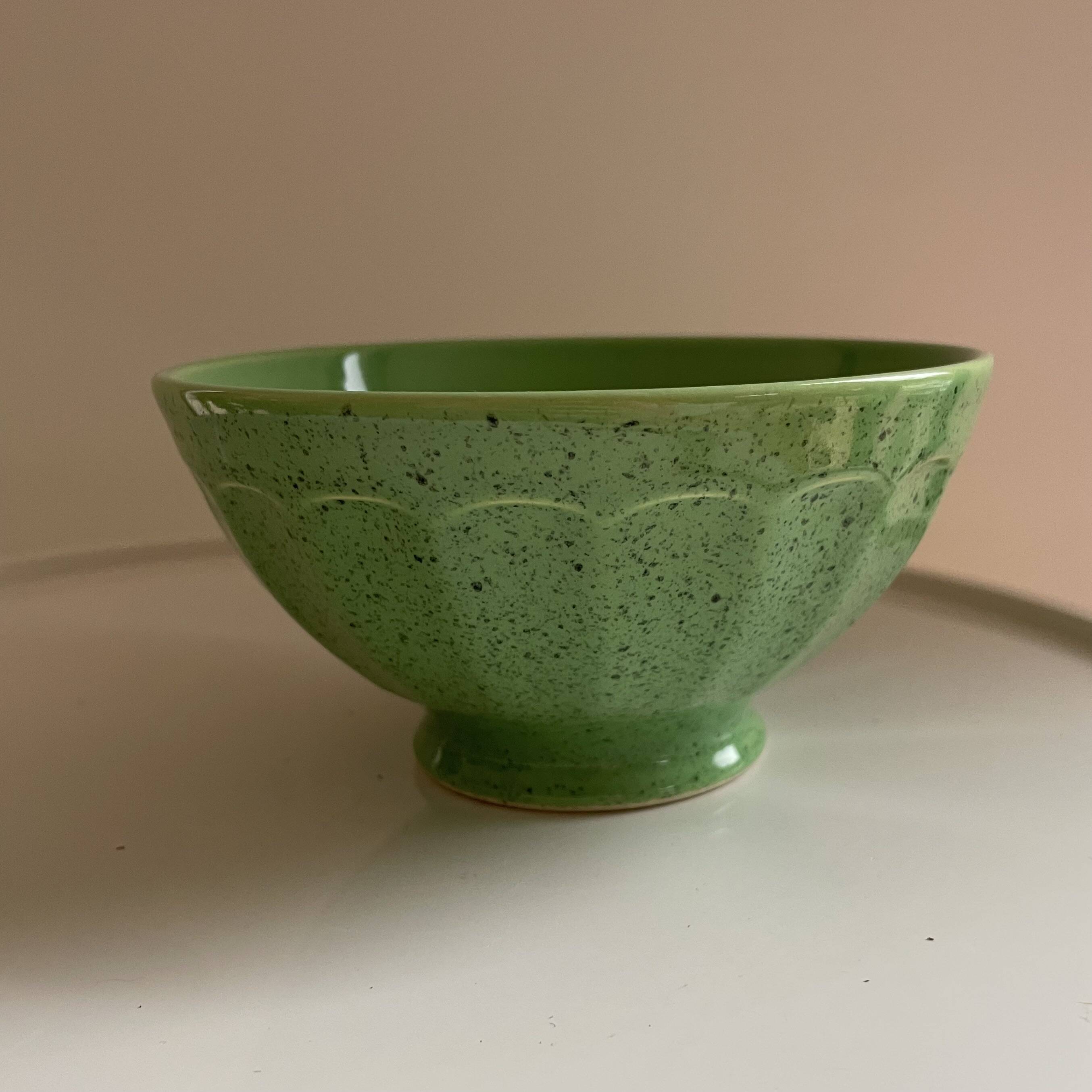 3 speckled bowls Moulin des Loups