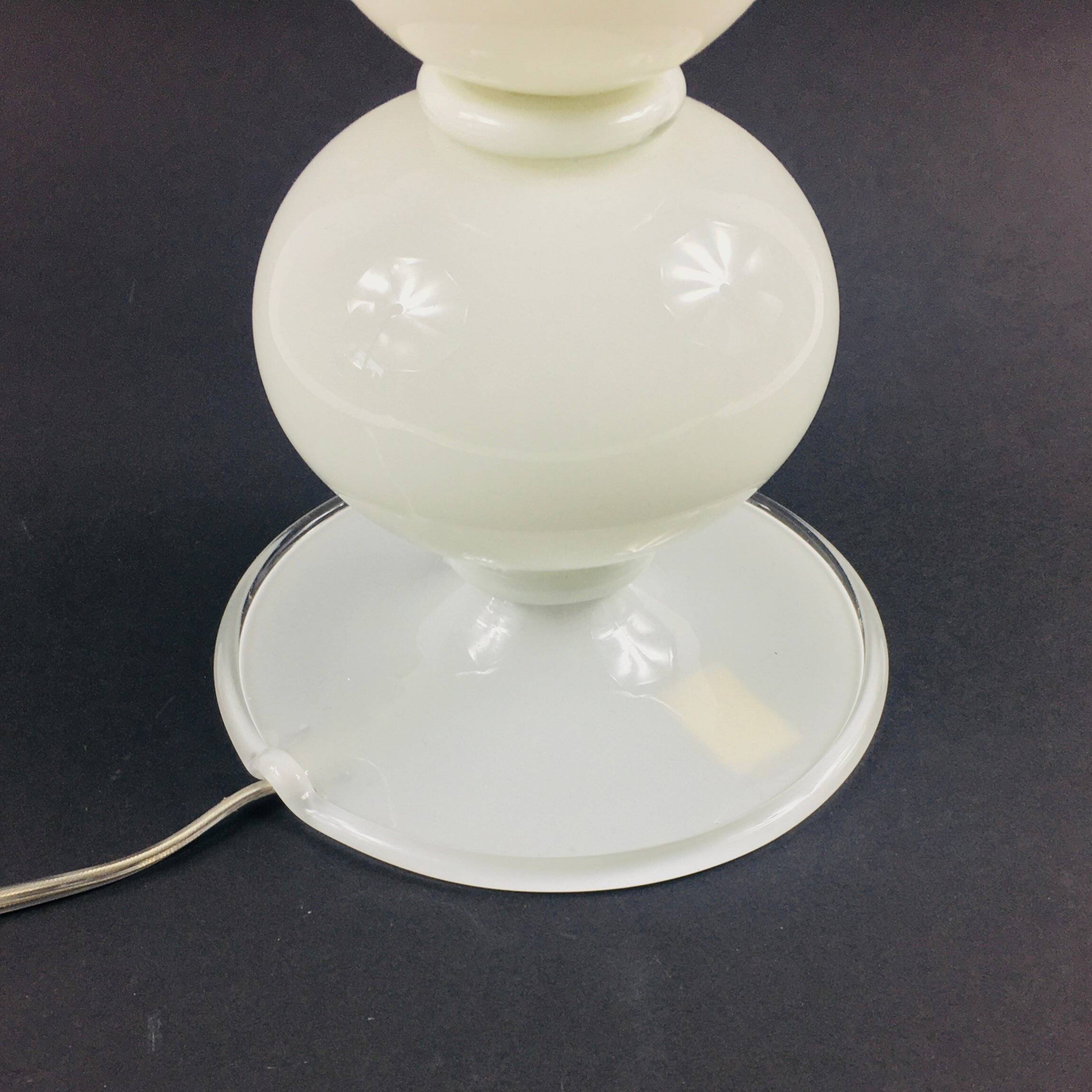 Large Mid Century Murano Glass Table Lamp From Barovier & Toso, Italy, 1960s