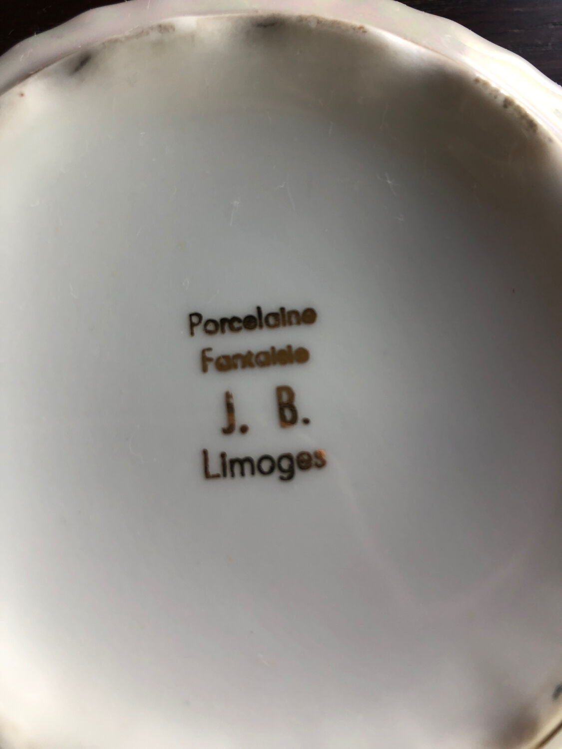 Boîte à bijoux Vintage en porcelaine de Limoges
