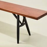 Ilmari Tapiovaara Early Pirkka Bench for Laukaan Puu Finland 1950s