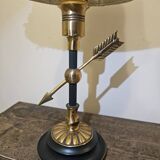 Suggested title: Vintage table lamp "Cupid's Arrow" 50s