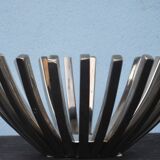 Mid Century Modernist Chrome Basket Centerpiece Bowl