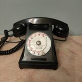Black bakelite telephone, 1950s