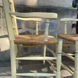 Pair of mulched armchairs Provence