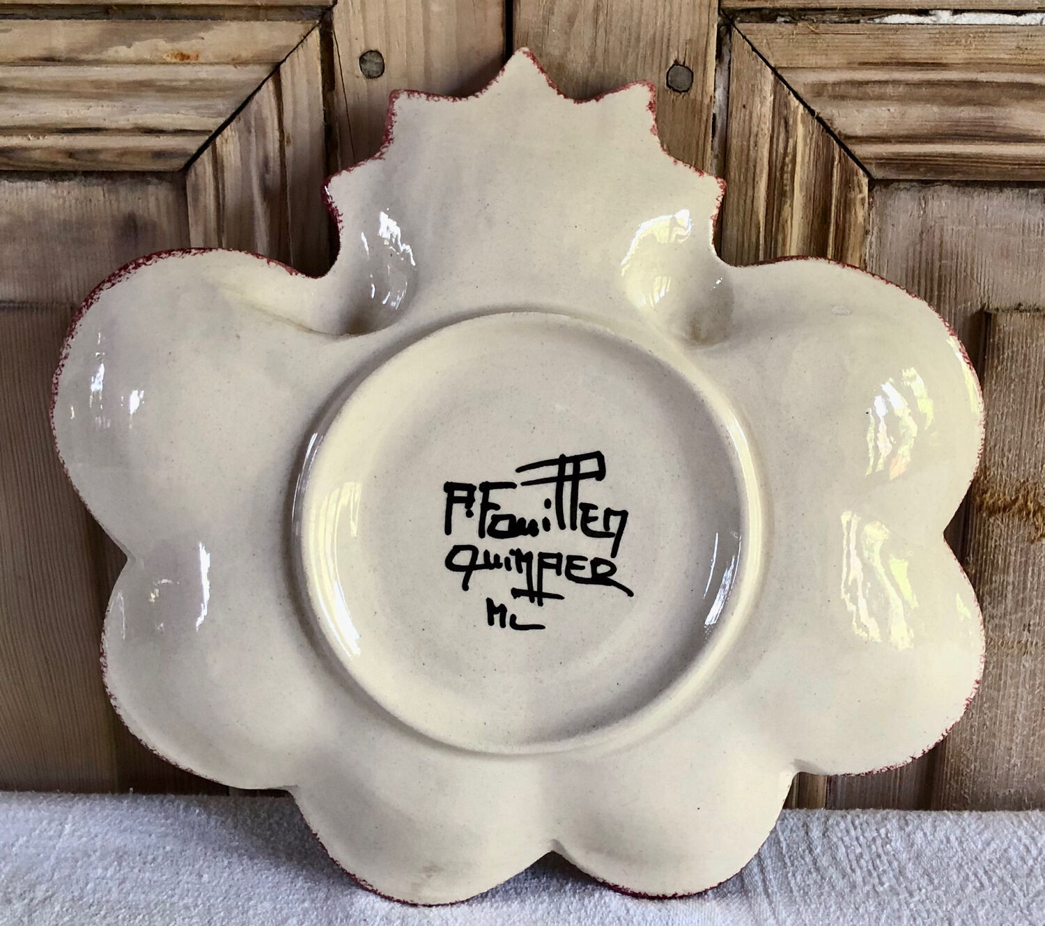 4 plates of oysters barbotine Paul Fouillen Quimper