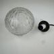 Pair of vintage round glass suspensions