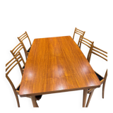 Vintage Scandinavian set – extendable table & 6 chairs