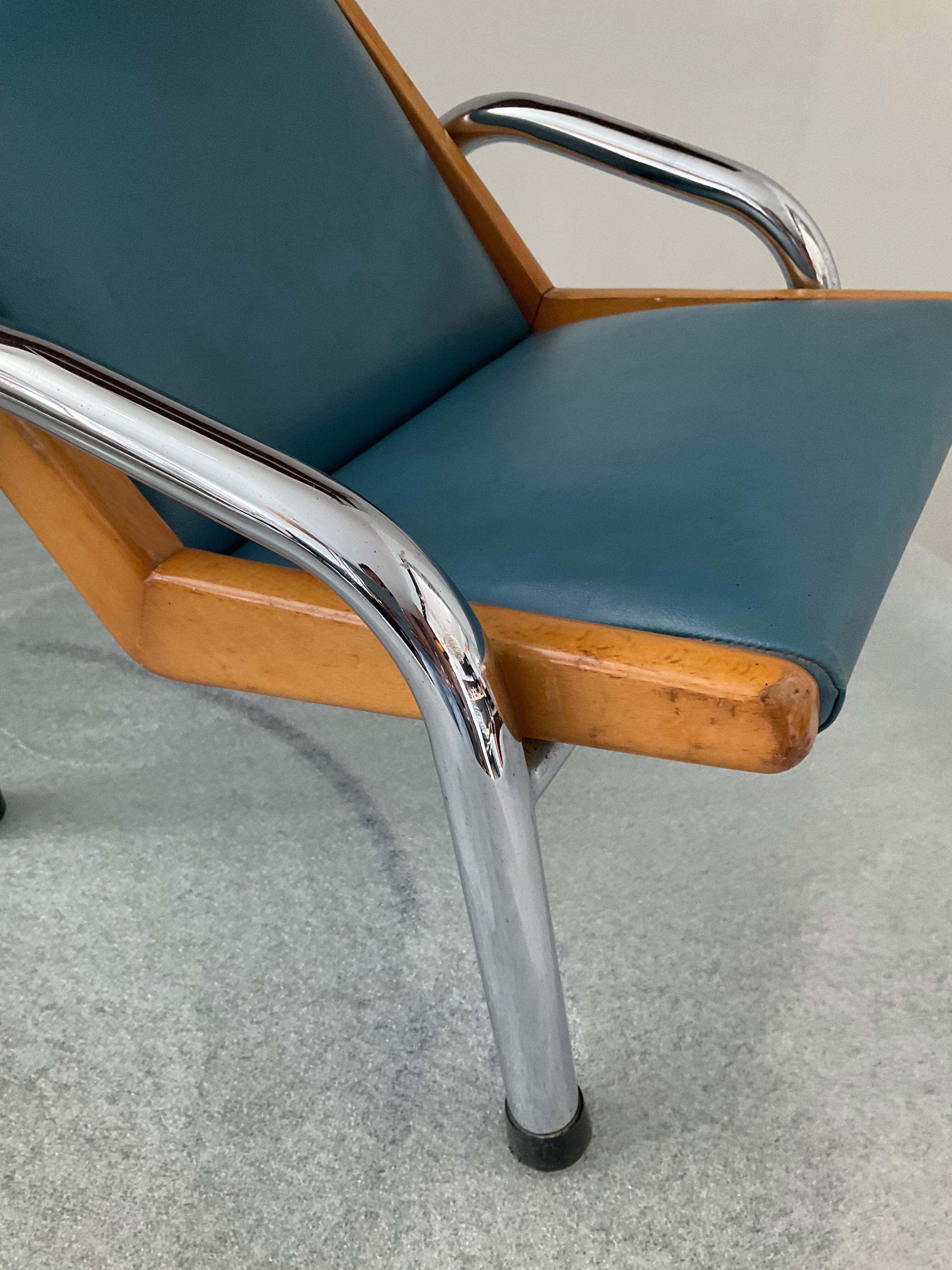 Fauteuil lounge enfant des années 50-60