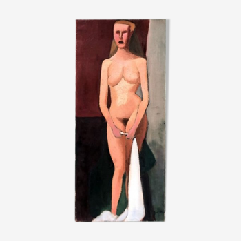 Tableau cubiste "la femme " 1950