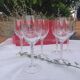 6 stemmed glasses 24 cl "épi" - Fleury, Cristal d'Arques