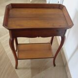 Side table – End table – Mahogany – Raised edge top – 1 drawer