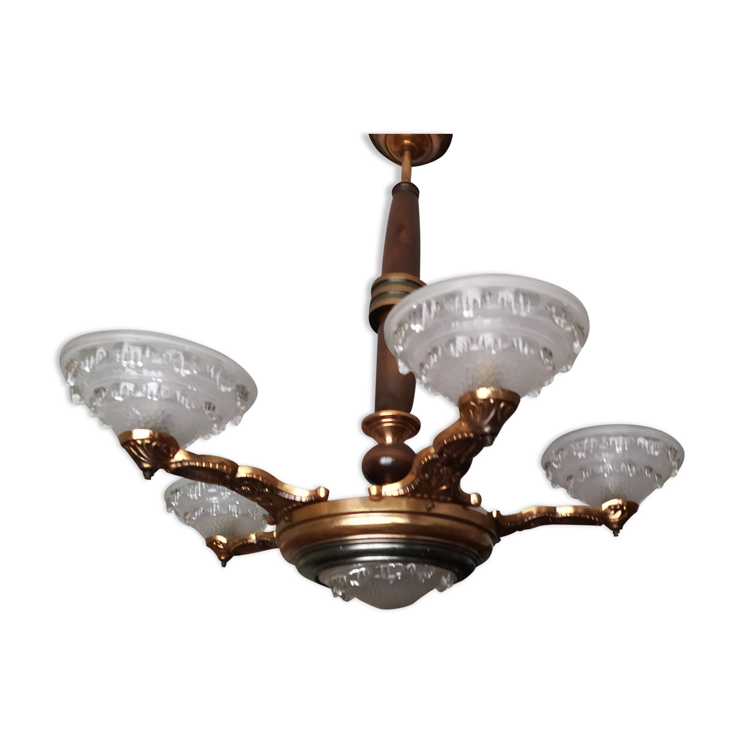 Chandelier lamp ezan 5 branch signed