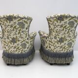Rare 19th Century Napoleon III Brocade Sofa and Two Armchairs