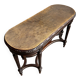 Dark wood piano bench