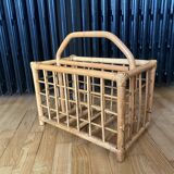 Bamboo magazine rack