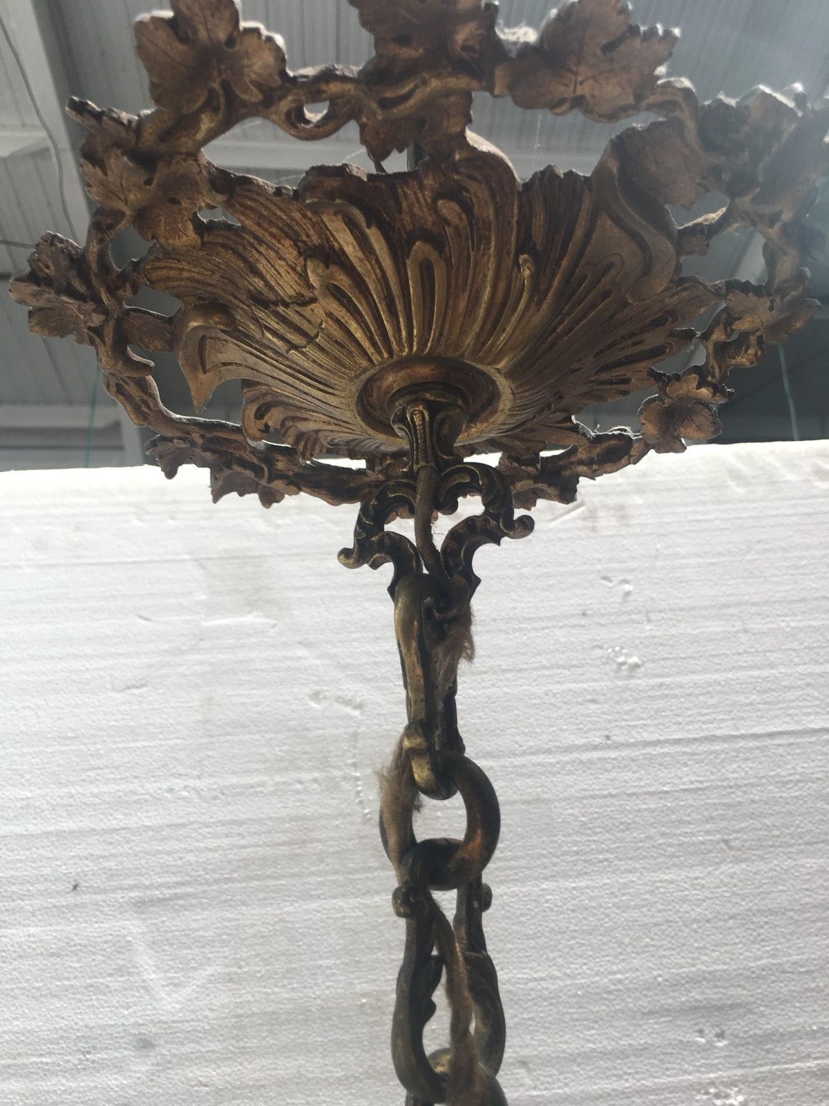 Chandelier style Louis XV solid bronze