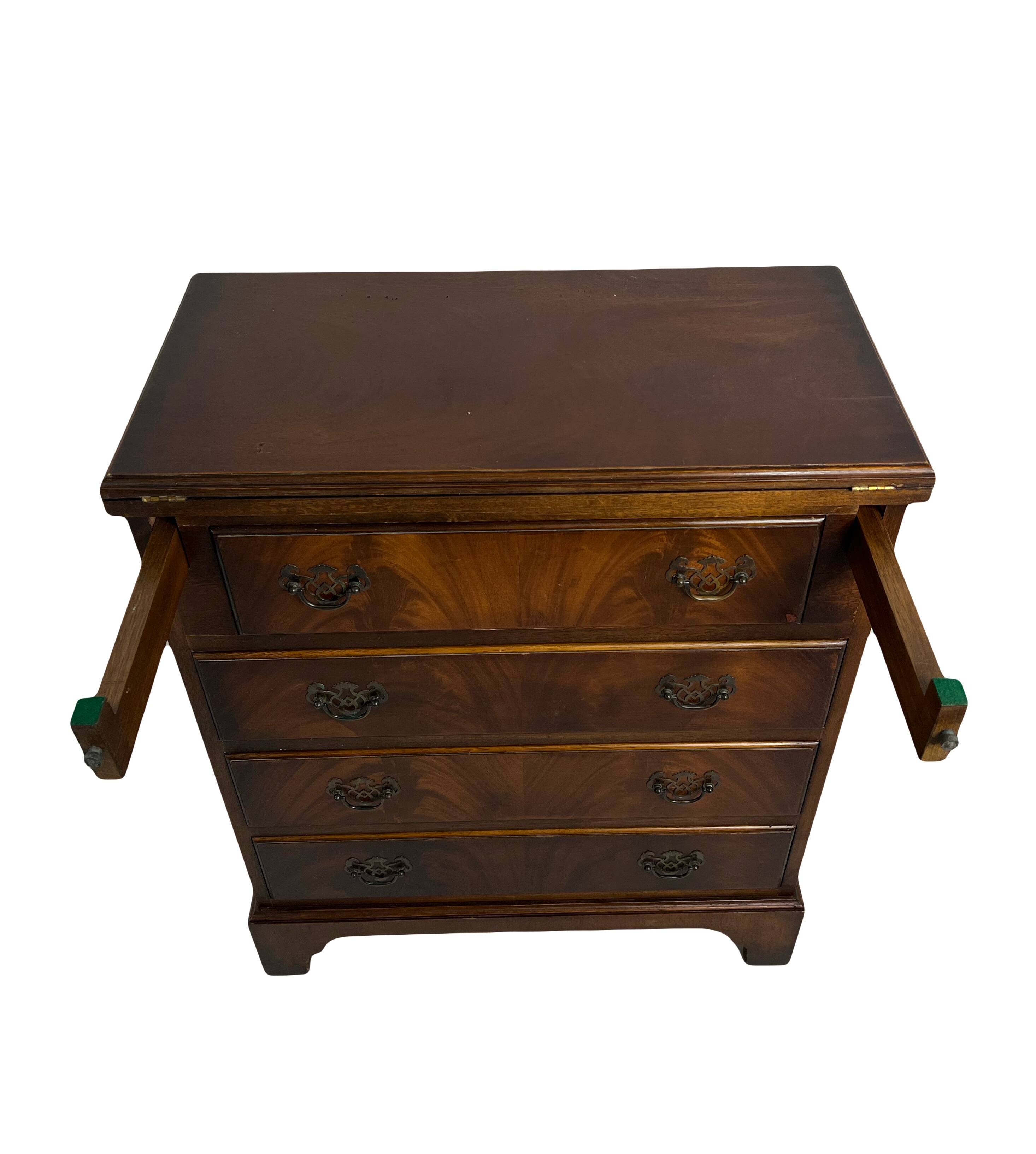 Mahogany chest of drawers – Burton Reproductions, England, 1970s