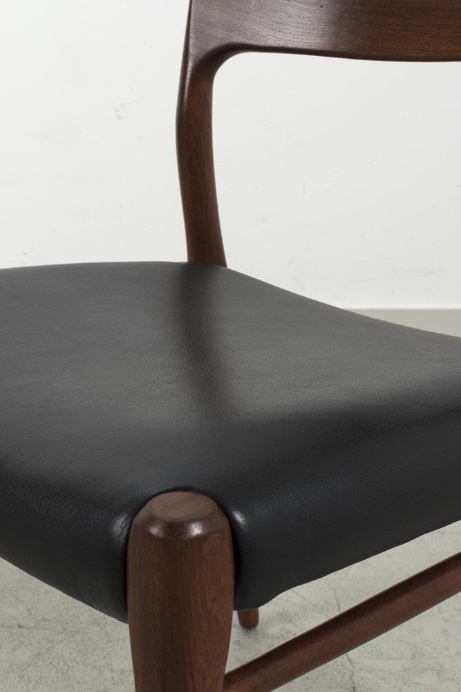 Model 75 Chairs by Niels Otto N. O. Møller, Set of 3