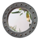 Miroir brutaliste métal repoussé