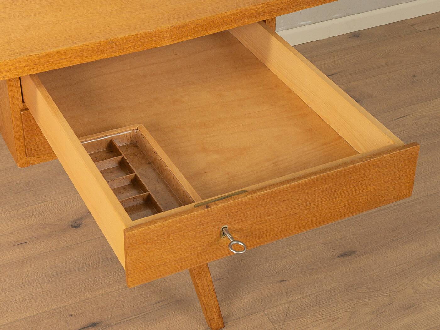 Detailed freestanding desk from the 1950s