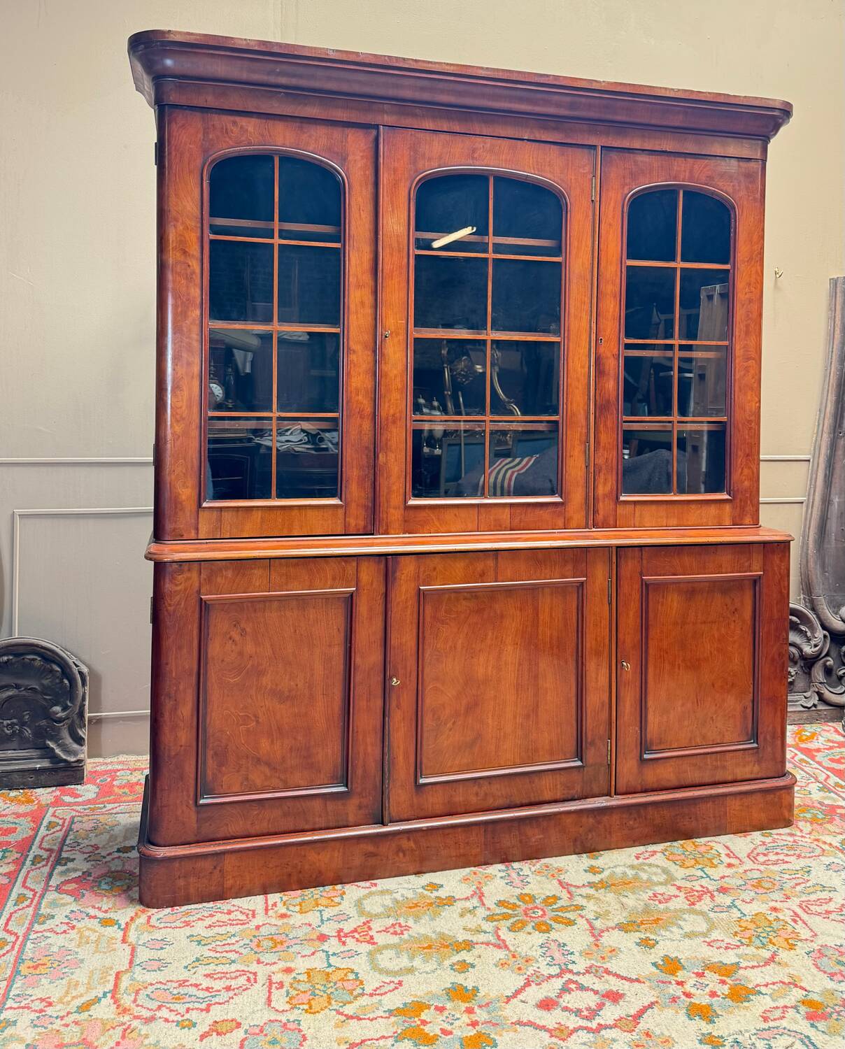 Bibliothèque en acajou du XIX eme siècle