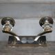 Art Deco wall sconce, brass and Sèvres crystal, light fixture.